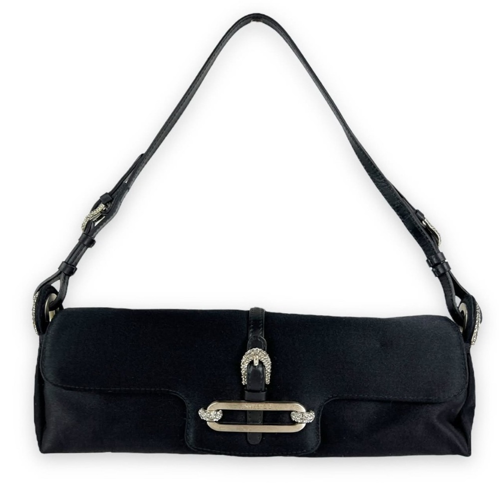 Jimmy Choo Tulita Satin Shoulder Bag